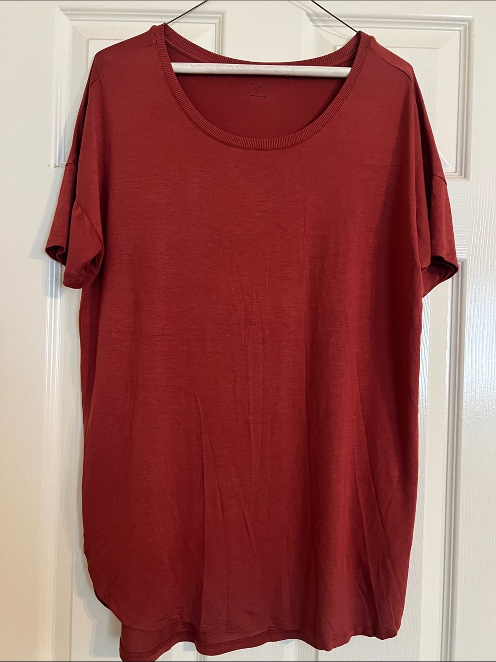 Daily Ritual Red Short Sleeve Tee